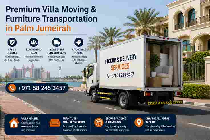 Professional Villa Moving & Furniture Transportation in Jumeirah Beach Dubai
