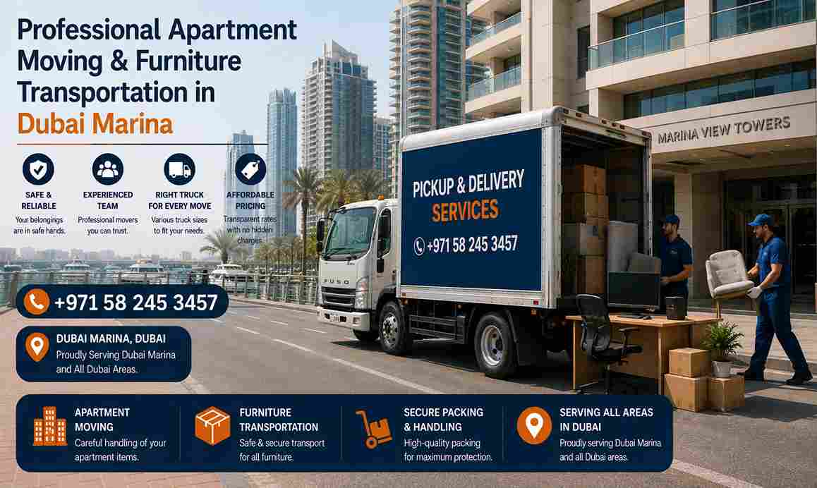Professional Apartment Moving & Furniture Transportation in Dubai Marina