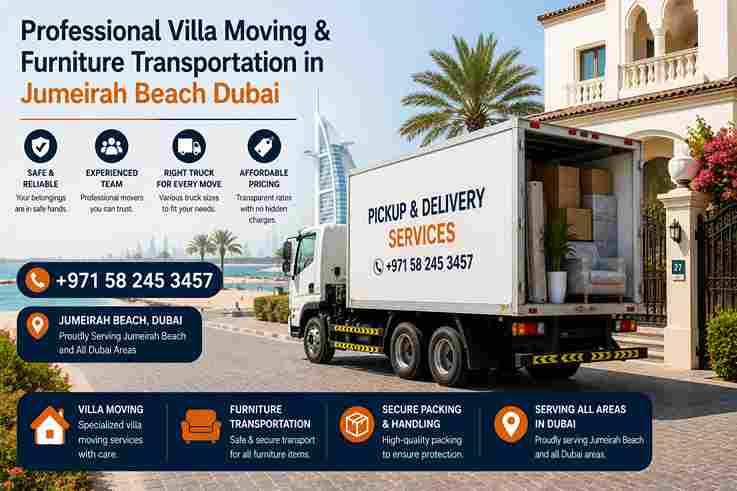 Professional Villa Moving & Furniture Transportation in Jumeirah Beach Dubai